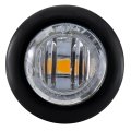 3 4 In Led Clearance Marker Bullet Lights Clear Amber 5 Pack 12v Water Resistant For Rv Trailer Truck Utility Vehicle