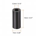 Uxcell Nylon Round Spacer Washer 3 2mm Id 7mm Od 13mm Height For M3 Screws Black 100pcs