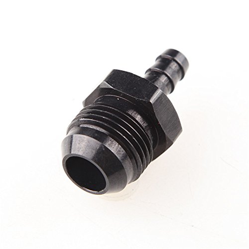 10an An10 Male To 8mm Straight Hose Barb Fuel Fitting Adapter Black
