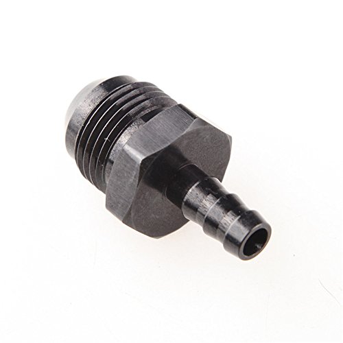 10an An10 Male To 8mm Straight Hose Barb Fuel Fitting Adapter Black