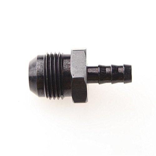 10an An10 Male To 8mm Straight Hose Barb Fuel Fitting Adapter Black