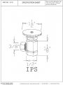 Round Handle Angle Stop Shut Off Valve 1 2 In Ipslet With 3 8 In Compression Outlet Polished Brass D103-03