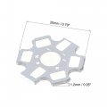 Uxcell Aluminum Base Plate Board Led Heatsink 20mm 2 Pin White 50pcs For Diy 1w 3w Cob Chips Lamp Beads
