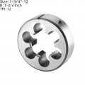 Burkit 1 3 4 -12 Un Tap And Die Set 1-3 X 12 Machine Thread Round Right Hand