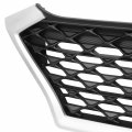 Non View Camera Hole Hy1200225 Factory Style Front Bumper Grill Grille Assembly With Silver Moulding Compatible Tucson