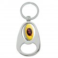 Graphics More The Flash Tv Series Reverse Logo Keychain Chrome Metal Spinning Oval Bottle Opener