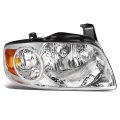 Dna Motoring Oem-hl-0018-r Chrome Factory Style Passenger Side Headlight Replacement For 04-06 Sentra 