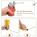 Uxcell Oil Can Pumper 250ml Metal High Pressure Oiler Lubrication Oiling Bottle Manual Oil Gun With Rigid Spout Thumb Tool Red
