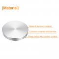 Uxcell M10 Thread 50mm Diameter Round Shape Aluminum Disc Hardware 4pcs Circle Glass Top Adapter For Table
