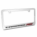 Chevrolet Camaro Rs 3d Embossed Letters On Mirror Chrome Metal License Plate Frame
