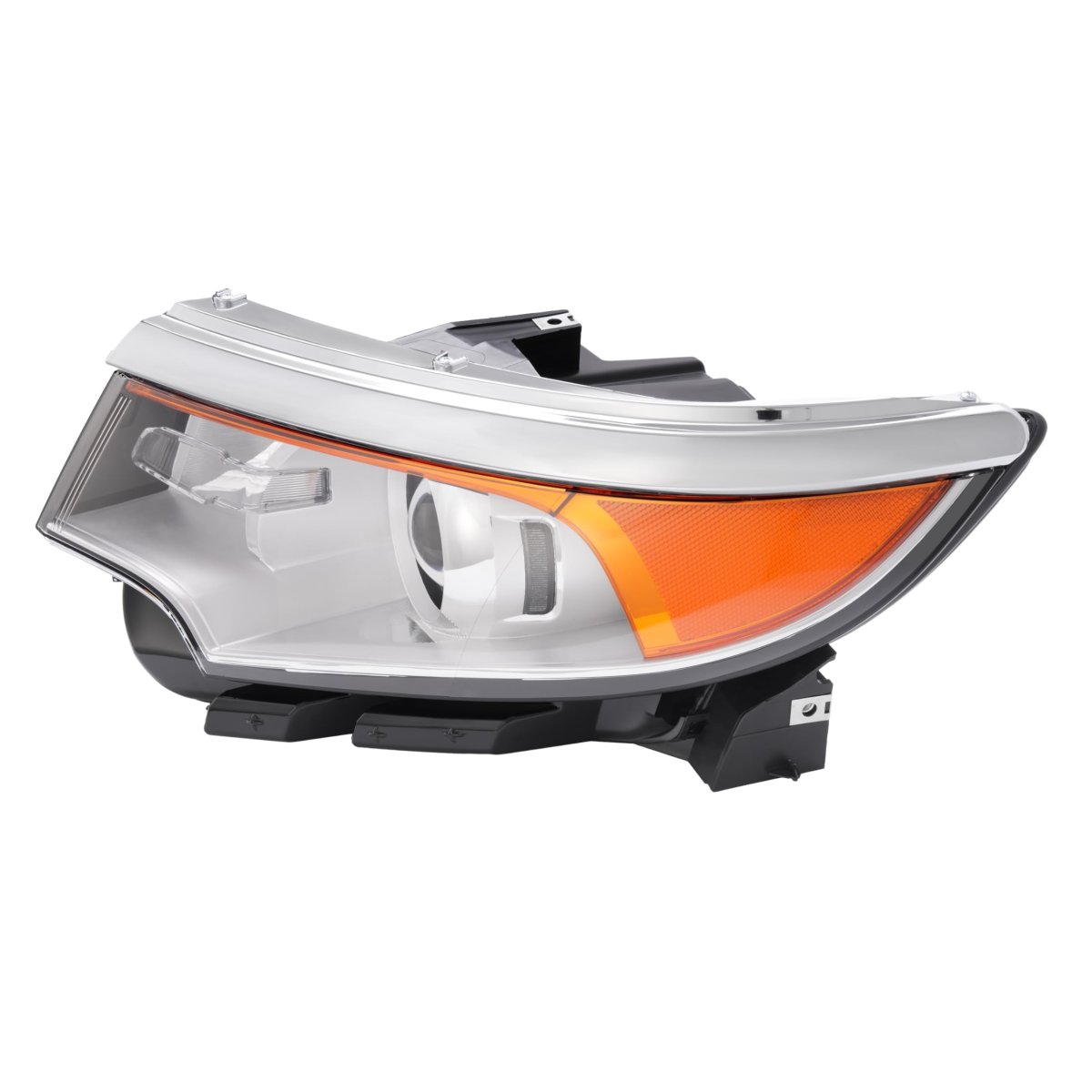 Left Headlight For 2011 2014d Edge Driver Side Halogen Headlamp With Bulb Clear Lens Chrome Housing Replacement For Fo2502291