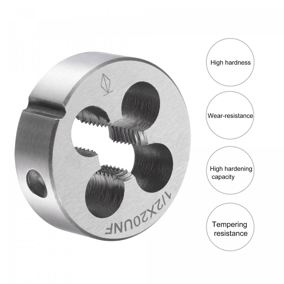 Round Threading Dies 1 2 -20 Unf Alloy Tool Steel Machine Thread Repair Hand