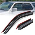 Window Rain Guards For 1996-2002 Toyota 4runner Carbon Fiber Pattern Vent Visors And Shades Glossy Black Set Of 4 