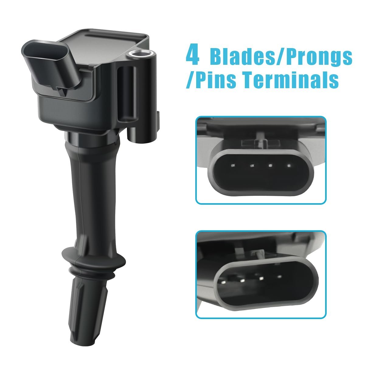 Mas Set Of 4 Ignition Coil Pack For 2016-2022 Encore Chevy Cruze Equinox Malibu Volt Gmc Terrain 4l 5l 1 6l L4 Replacement