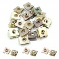 Uxcell 20pcs Universal M6 Metal Fastener Door Bumper Clips Rivets For Car