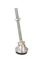 4 00 Dia 1-8 Thds 10 Lg 16400 Lbs Max Load Select Inch 15o Swivel Stud Style Leveling Pads W Elastomer Pad Clear Chromate 1 