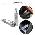 8 Pack Universal Spiked Aluminum Stem Valve Caps Car Wheel Tire For Cars Suvs Bike Trucks And Motorcycles Silver 4 5 1cm