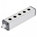 Uxcell 5 Holes 16mm Aluminum Switch Button Station Box With A Pg7 Cable Gland