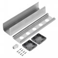 Uxcell 5 Holes 16mm Aluminum Switch Button Station Box With A Pg7 Cable Gland