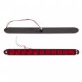 Ecotric 2pcs 15 11 Led Trailer Light Waterproof Bar Sealed Stop Turn Rear Tail Park Third 3rd Brake Truck Rv Marker Signal Red