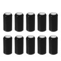 10 Pcs 8mm 0 31 Silicone Hose Cap Intake Vacuum Tube End Plug For Car Black 
