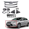 Complete Front Bumper Grille Fog Lamp Assembly Replacement For 2012 2013 2014 Focus 