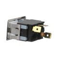 Rocker Switch With Blade Terminal And Mounting Holes 35 Amperage Rating 1 Male Connector 12v Alx-pau-si-ds-280-cla1 Black