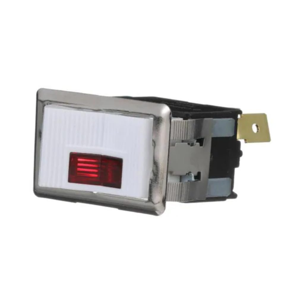 Rocker Switch With Blade Terminal And Mounting Holes 35 Amperage Rating 1 Male Connector 12v Alx-pau-si-ds-280-cla1 Black