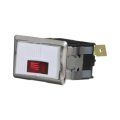 Rocker Switch With Blade Terminal And Mounting Holes 35 Amperage Rating 1 Male Connector 12v Alx-pau-si-ds-280-cla1 Black 