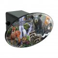 Shenandoah National Park Virginia Va Animals Bear Raccoons Deer Skunk Fox Oval Tow Trailer Hitch Cover Plug Insert