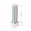 Uxcell Hex Head Screw Bolts Carbon Steel 1 4 -20 X Fastener Grade 5 Unc 40pcs