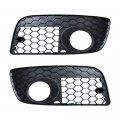 Astra Depot Matte Black Fog Light Grill Cover Hex Style Compatible For 2006-2009 Vw Golf Gti Mk5 Jetta Gli