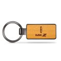 Lincoln Mkz Laser Engraved Maple Wood Key Chain With Gunmetal Frame Case Official Licensed 2 125 In X 0 875