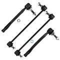 4 Piece Steering Tie Rod End And Sway Bar Link Kit Es80981 Es80982 K80501 For Volvo S60 2001 2009 S80 2000 2006 V70 2007 