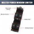 Uxcell Master Driver Side Power Window Switch 1j4 959 857 B Replacement For Vw Golf Jetta Passat B5 1998-2005
