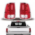 Left And Right Side Tail Lights Assembly Replacement For Ram 1500 2500 3500 2013-2018 Chrome Interior Driver Passenger Rear 