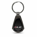 Ipick Image Black Dome Gunmetal Metal Teardrop Logo Key Chain Official Licensed For Chevrolet Camaro 1le