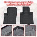 Sautvs Tpe Front Anti-slip Floor Mats Row Liners For Polaris Rzr Pro Xp 2020 2021 2022 2023 Accessories All Weather Protection