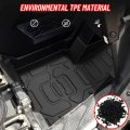 Sautvs Tpe Front Anti-slip Floor Mats Row Liners For Polaris Rzr Pro Xp 2020 2021 2022 2023 Accessories All Weather Protection