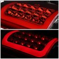 Auto Dynasty Compatible With Gmc Yukon Chevy Suburban Pair Of Chrome Housing Red Lens 3d Led Brake Tail Lights