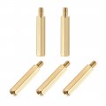 Uxcell M4x30mm 6mm Male-female Brass Hex Pcb Motherboard Spacer Standoff For Fpv Drone Quadcopter Computer Circuit Board 5pcs