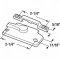 Prime-line F 2921 Window Sash Lock With Keeper Fits Simonton Windows 2-1 4 In Hole Centers Diecast Construction White Painted