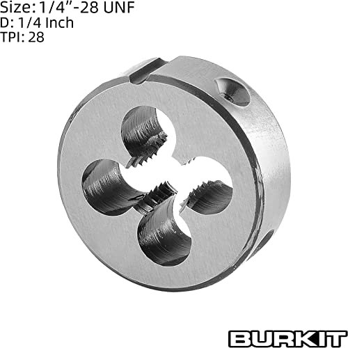 Burkit 1 4 -28 Unf Round Threading Die X 28 Machine Thread Right Hand