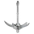 Boattector Galvanized Folding Grapnel Anchor 3006 6659 For Pwc Dinghies Inflatable Boats Canoes And Jon Silver Alloy Steel 