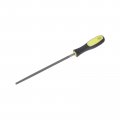 Harfington Round File 8 High Carbon Hardened Steel Cut Hand Rasp With Plastic Handle For Deburring And Removing Material