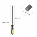 Harfington Round File 8 High Carbon Hardened Steel Cut Hand Rasp With Plastic Handle For Deburring And Removing Material