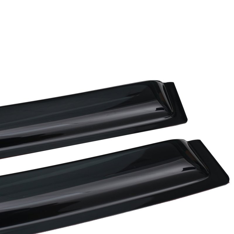 Lightronic Wv94718 Outside-mount Side Window Visor Deflector Rain Guard Dark Smoke Shatterproof 4-pieces Set For 2020-2023
