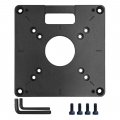 Universal Aluminum Router Table Insert Plate Trimming Machine Flip Board For Woodworking Benches Saw Multifunction