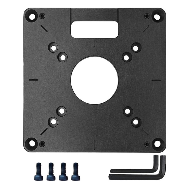 Universal Aluminum Router Table Insert Plate Trimming Machine Flip Board For Woodworking Benches Saw Multifunction