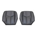 Driver And Passenger Side Bottom Seat Covers Black Microfiber Leather For Chevy Silverado Tahoe Suburban Avalanche Gmc Sierra 